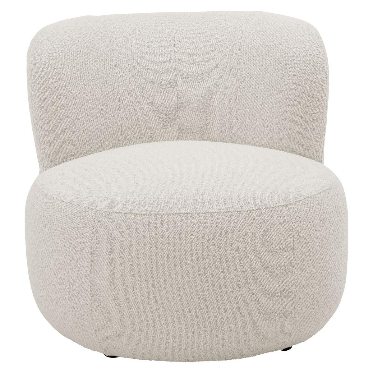 POLSTERSESSEL Katuscha Bouclé-Gewebe creme - Creme, Kunststoff (79/75/82cm) - 58aufmkessel