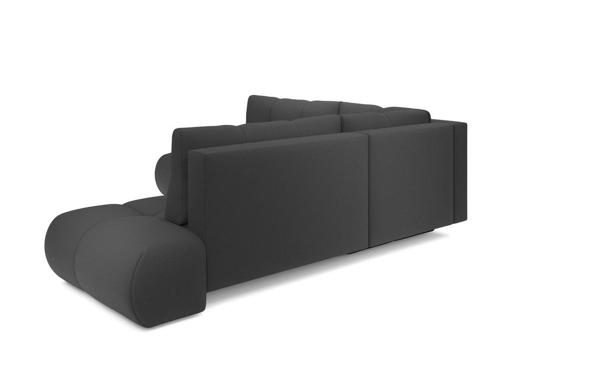 ECKSOFA DUCA II R-S Grau Jersey mit Schlaffunktion - Dunkelgrau, Holz (266.5/266.5cm) - MASSENO