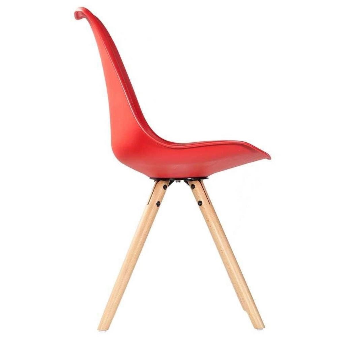 STUHL, 54x48x83cm - Rot, Holz (54/83/48cm) - Wanderlust