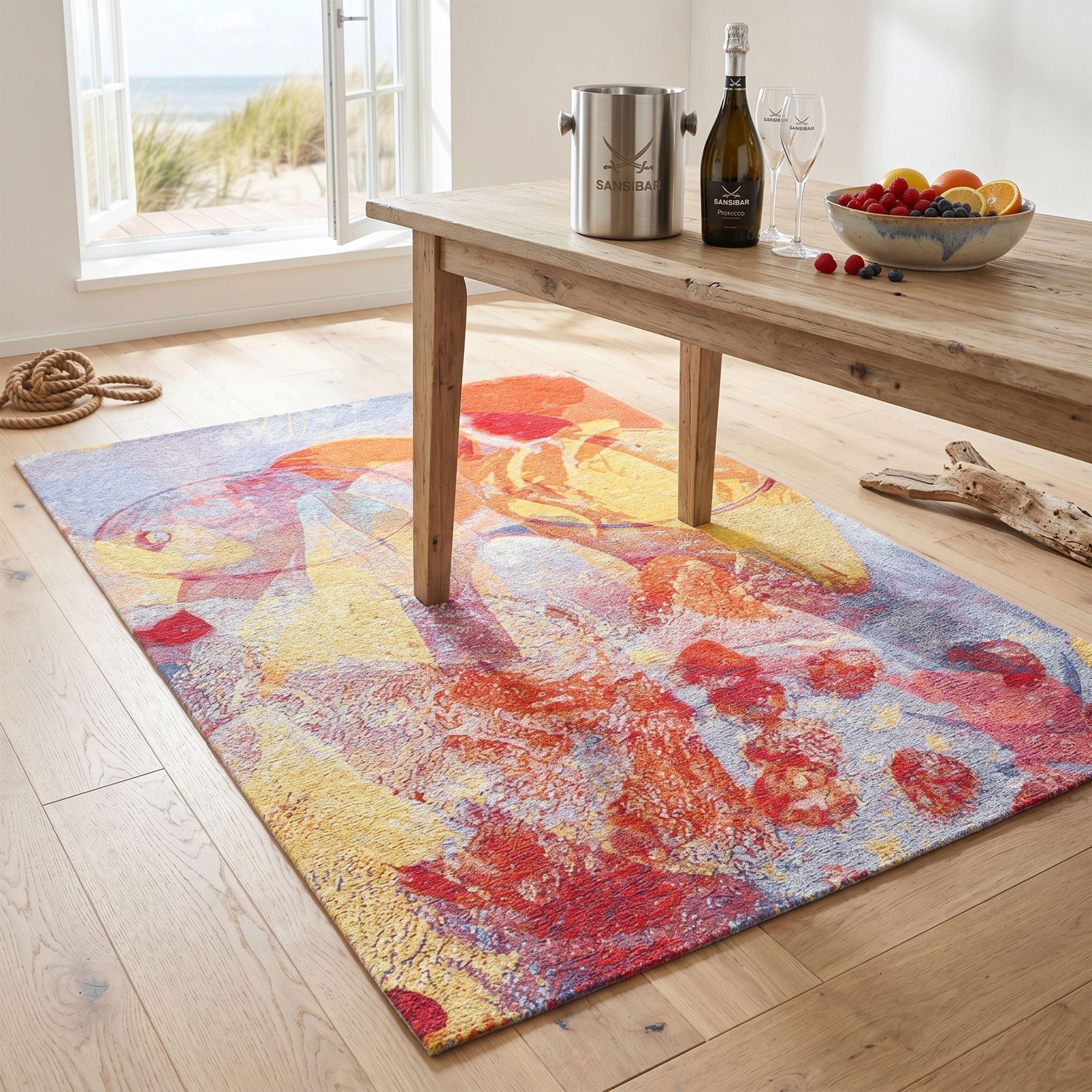 FLACHWEBTEPPICH Keitum 160x230 cm - Multicolor, Textil (160/160cm) - Sansibar SYLT