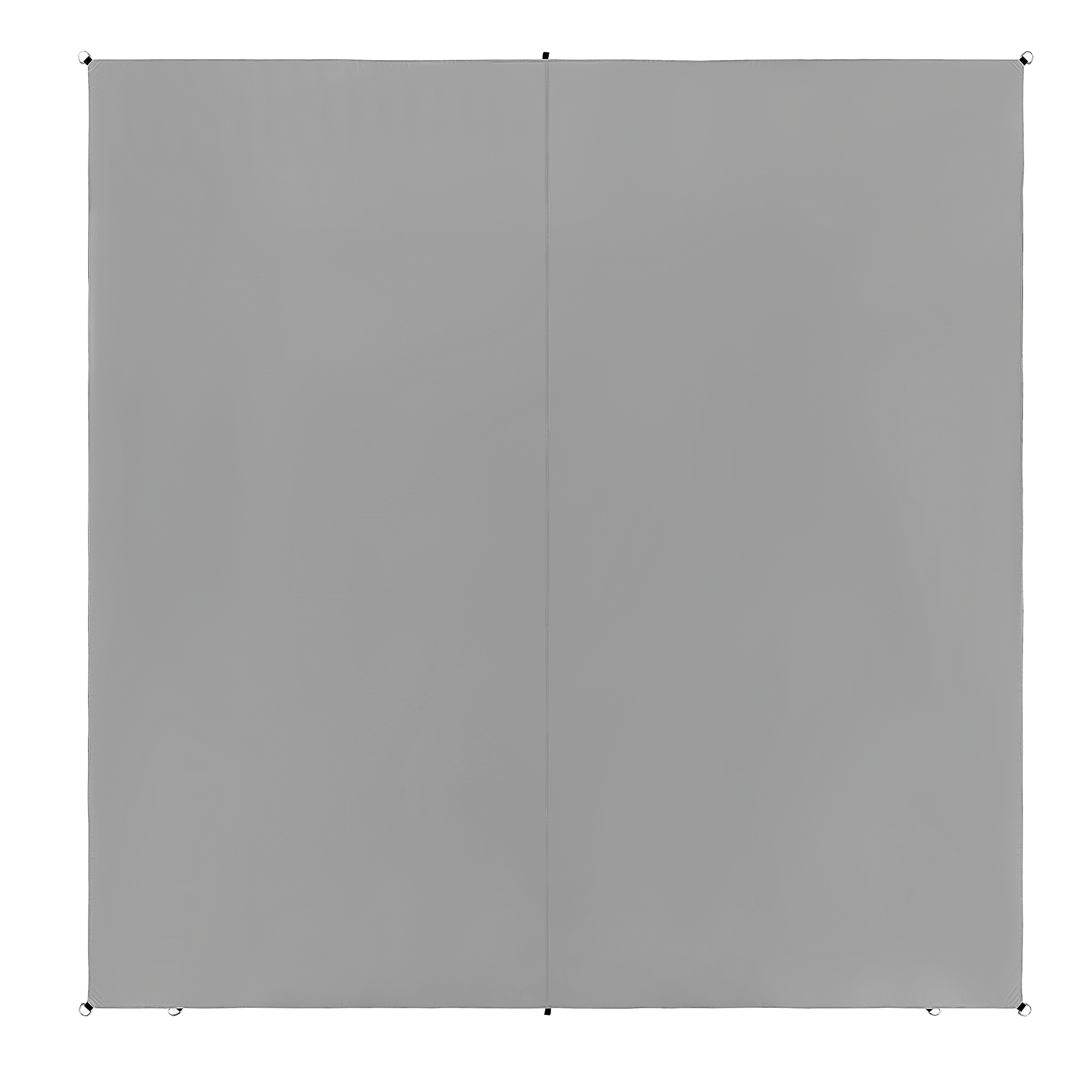 SONNENSEGEL grau quadratisch 300/300 cm Lukka - Grau, Kunststoff (300/300cm) - Beliani
