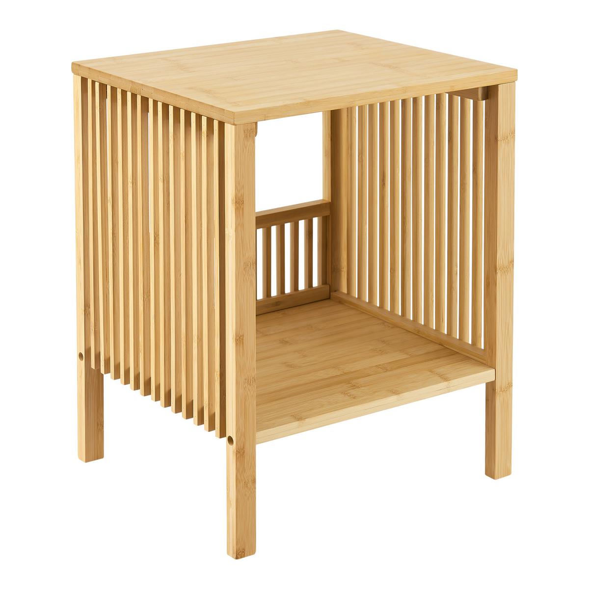 SATZTISCH-SET 2 TLG. Varde - Naturfarben, Holz (33/38.5/50cm) - [en.casa]