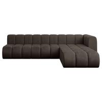 ECKSOFA modulares Sofa Darnel-L2 - 296x177x70 cm Braun - Braun, Holzwerkstoff/Textil (296/177cm) - ALTDECOR