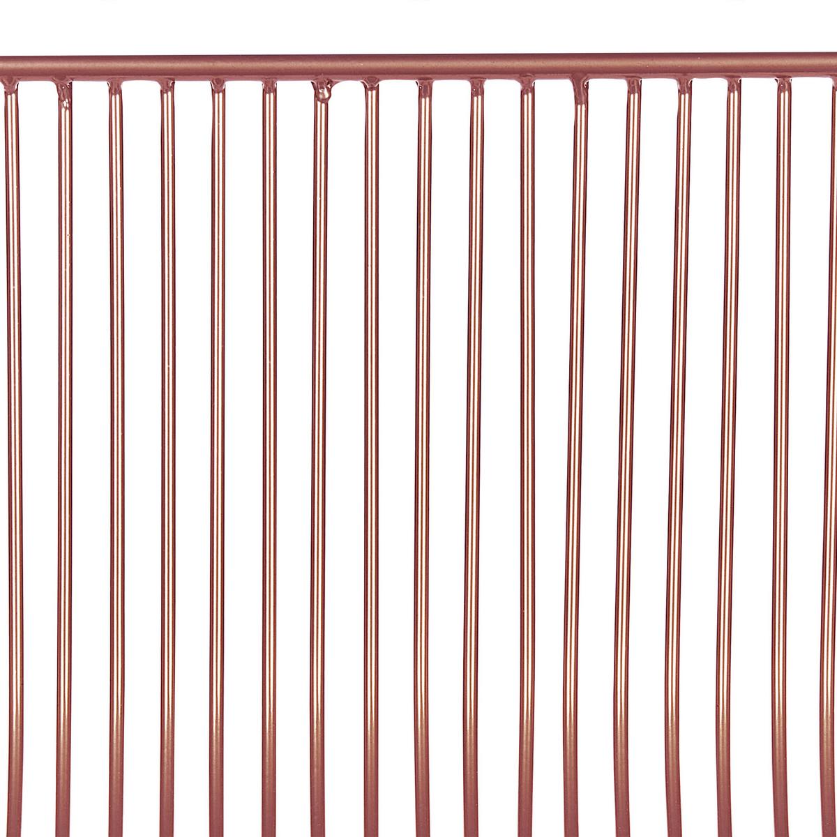 BARSTUHL 2er-Set Metall Roségold Fredonia - Roségold, Textil/Metall (50/97/49cm) - Beliani