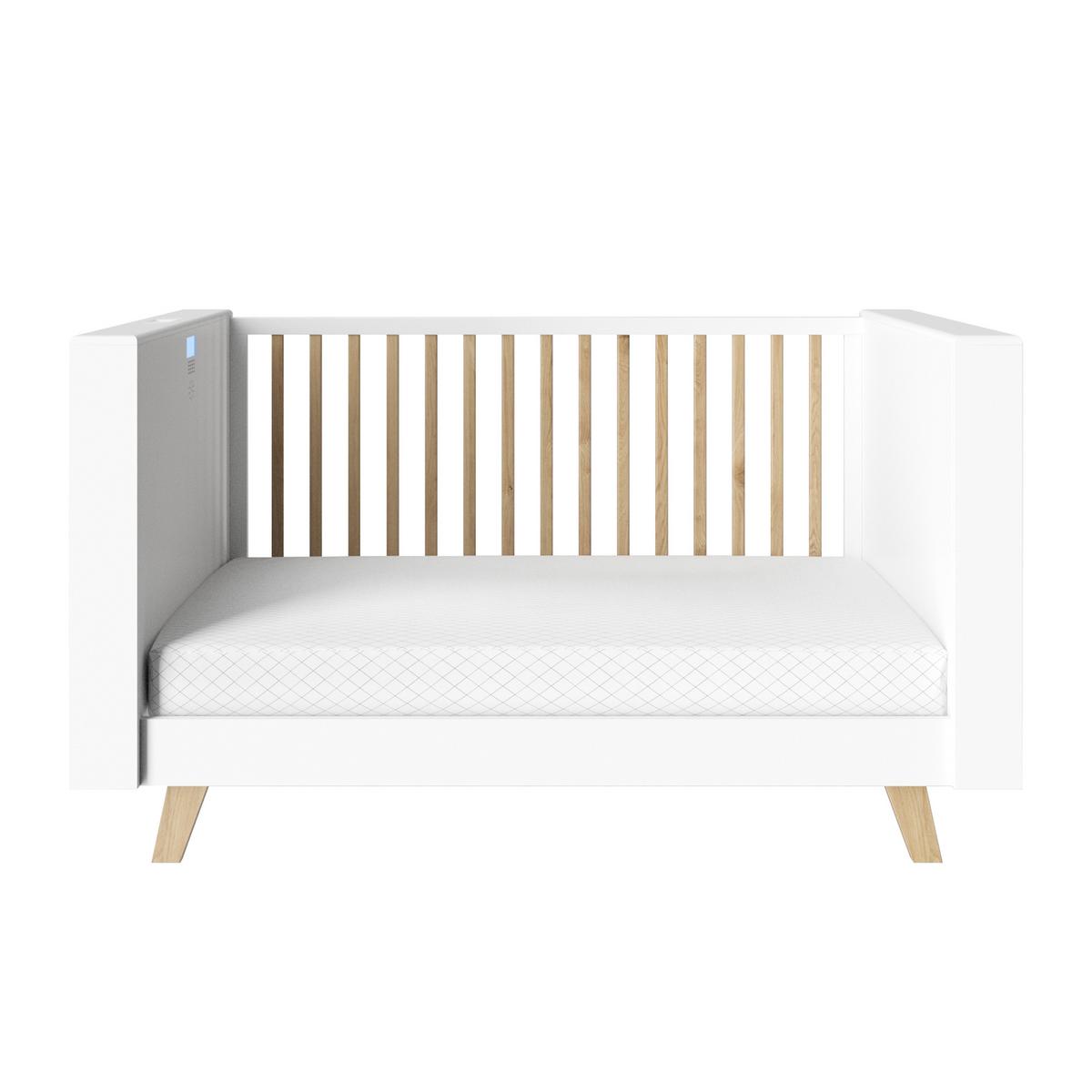 SMARTBETT All in one 70 x 140 cm - Weiß, Holz/Holzwerkstoff (70/140cm) - Roba