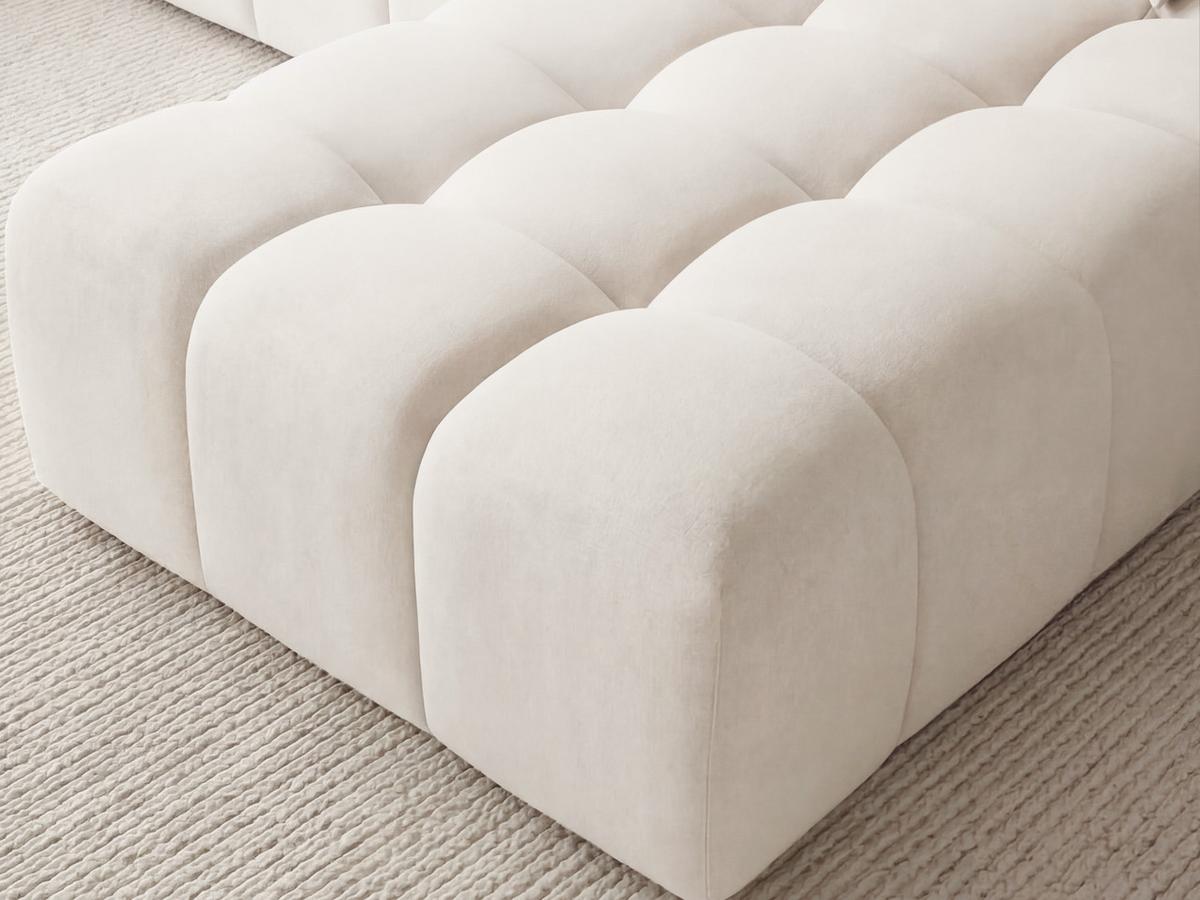 ECKSOFA Loopo Creme Rechts - Creme, Holz/Textil (265/180cm) - Graingold