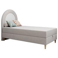 BOXBETT NEST 90/180 Hellgrau Velvet - H3 - Hellgrau, Holz/Textil (90/180cm) - MKS