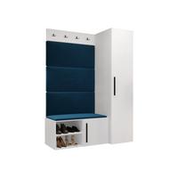 GARDEROBEN-SET Medi II - Blau/Schwarz, Holzwerkstoff/Kunststoff (40/191/50cm) - MIRJAN24