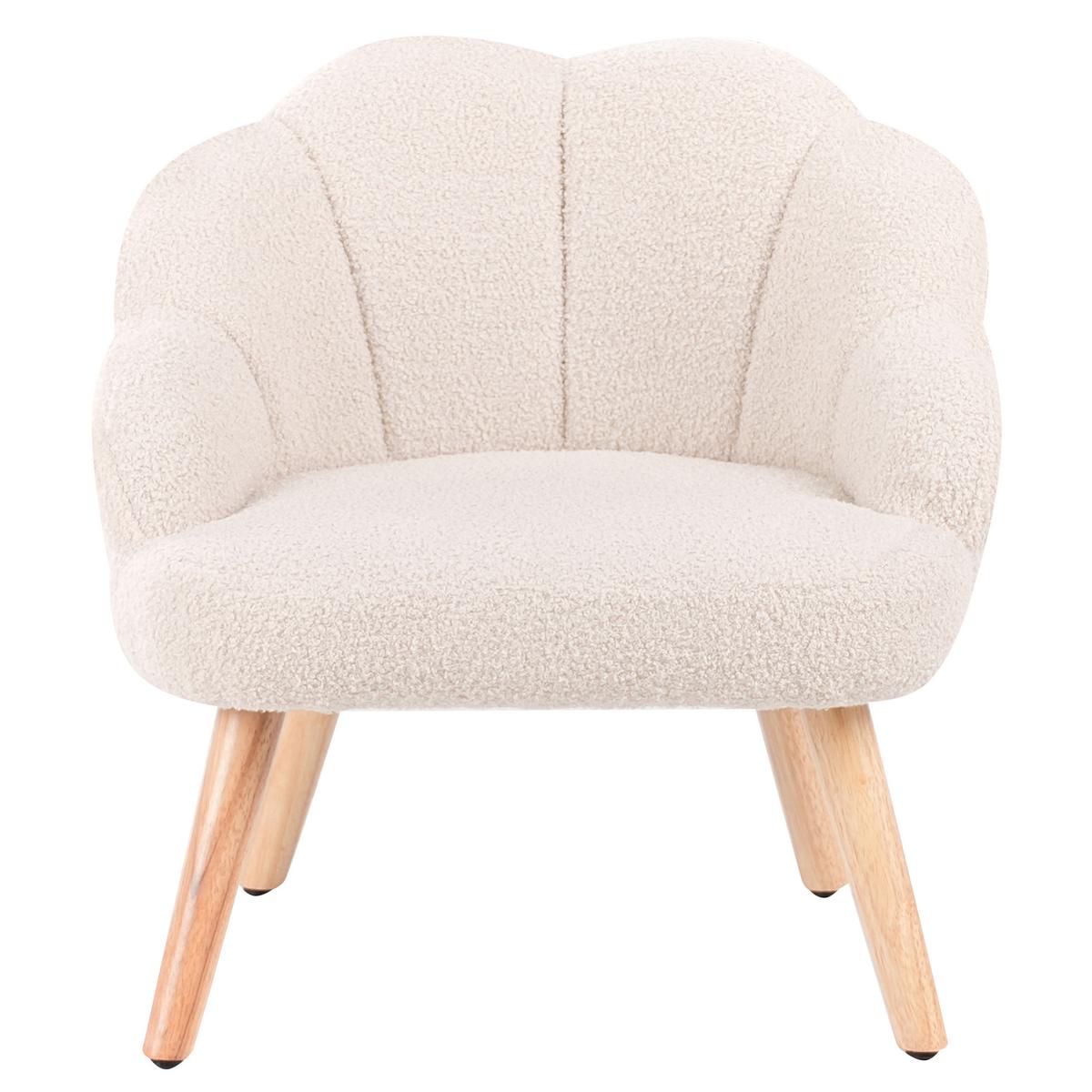 KINDERSESSEL Beige Miland - Beige/Braun, Textil (50/55/53cm) - Beliani
