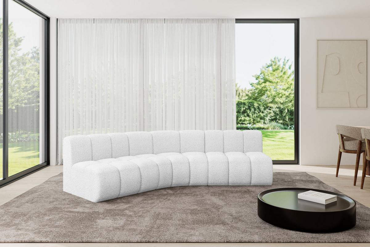 ECKSOFA modulares Sofa Montra-L1 - 290x174x70 cm Weiß - Weiß, Holzwerkstoff/Textil (290/174cm) - ALTDECOR