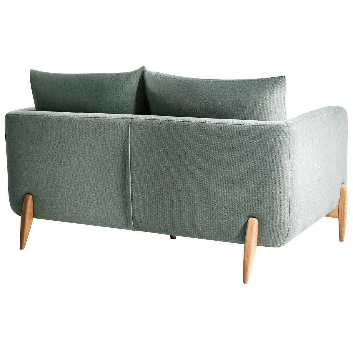 2-SITZER-SOFA Hellgrün Gimo - Hellbraun, Textil (149/83/80cm) - Beliani