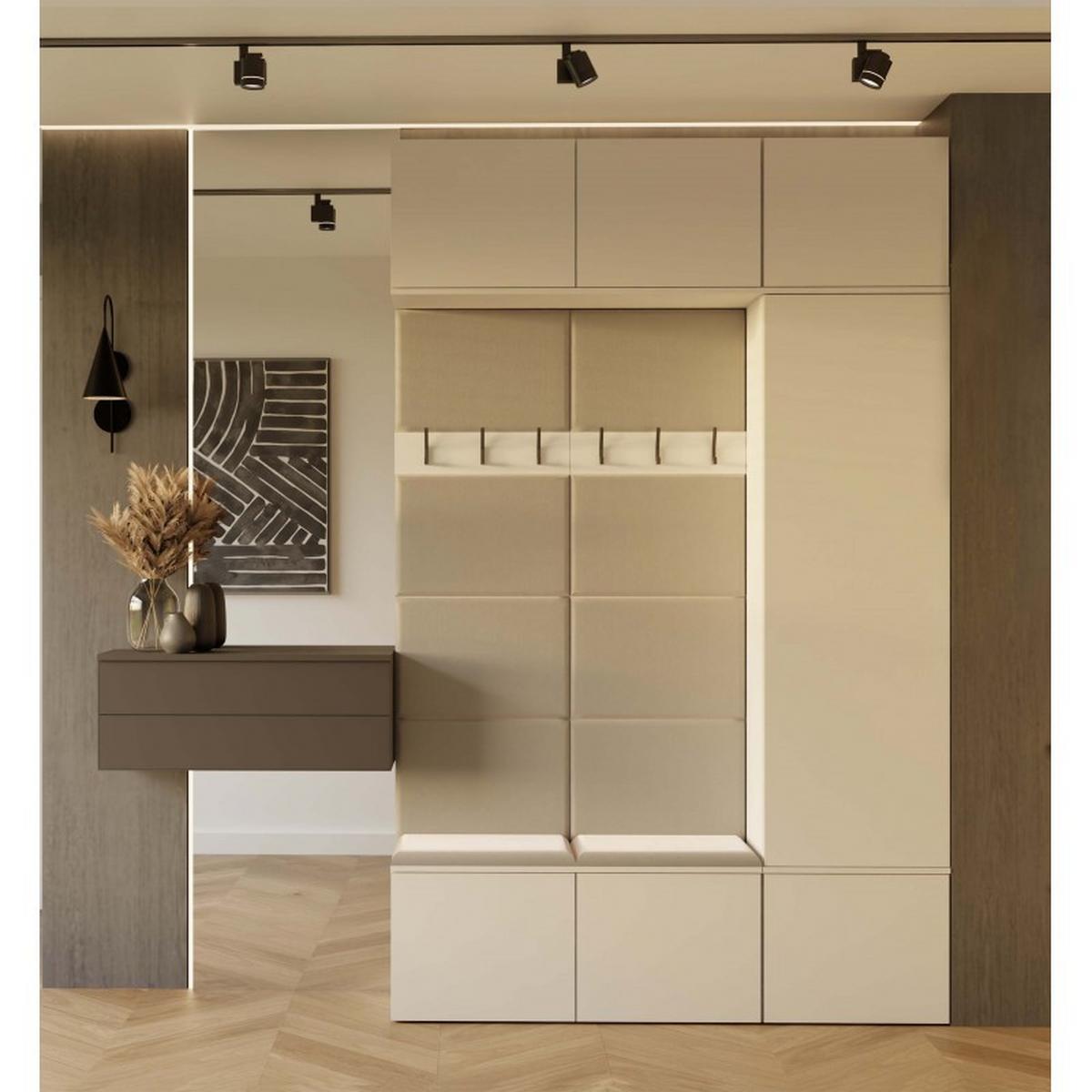 GARDEROBENSCHRANK modern, Schrank Set Kleiderschrank - Schuhschrank Kaschmir 150/238/35 - Kaschmir, Holzwerkstoff (150/238/35cm) - RAUMHIRSCH FURNITURE