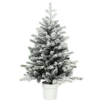 WEIHNACHTSBAUM Kunststoff Stahl Weiß - Weiß, Kunststoff (90cm) - HOMCOM