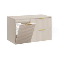 WASCHTISCHUNTERSCHRANK 100.8cm Adriel Grün - Beige, Holzwerkstoff (100.8/59/46cm) - Petits-meubles