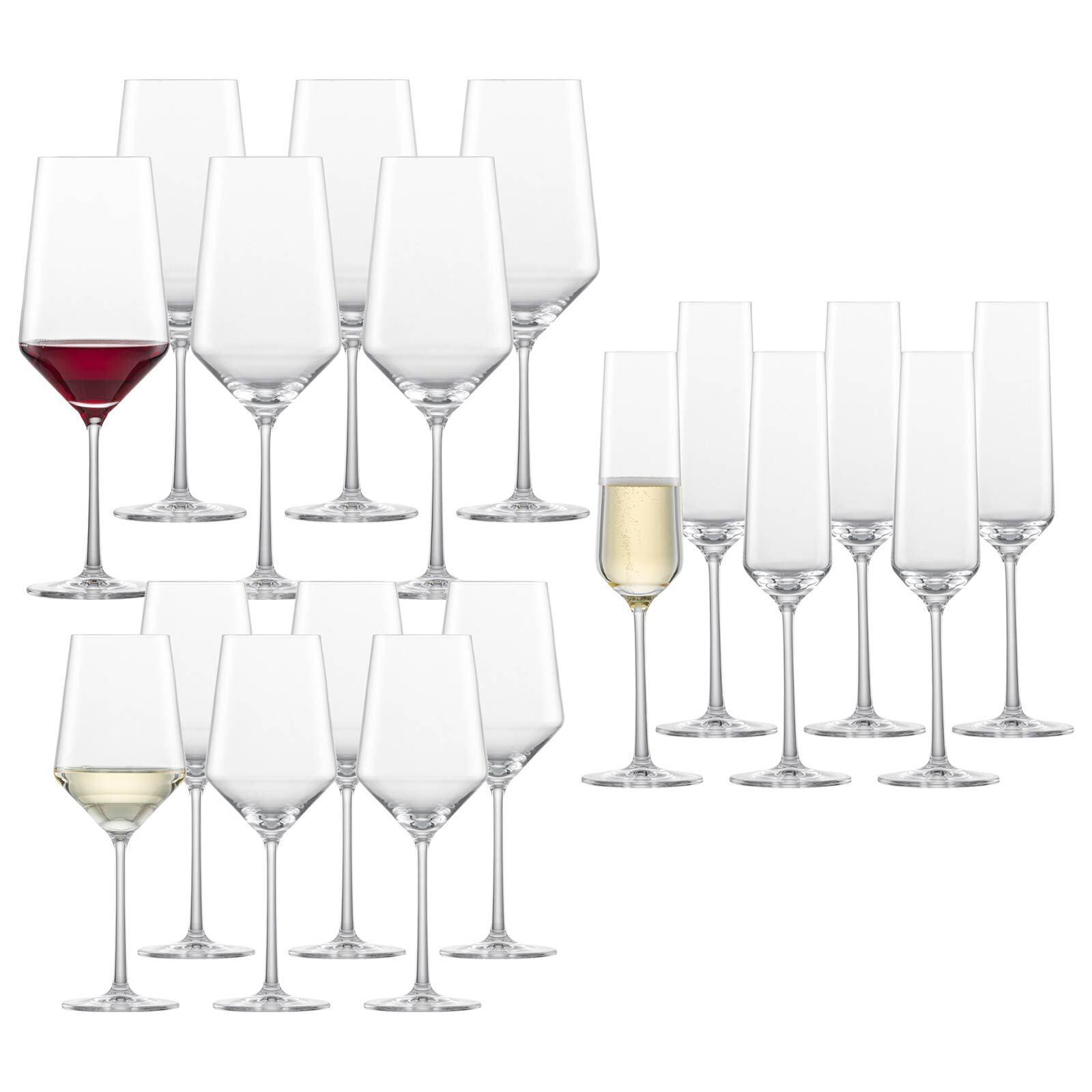 WEIN- UND SEKTGLÄSERSET Pure transparent 18-tlg. - Transparent, Glas (0.001L) - Zwiesel Glas