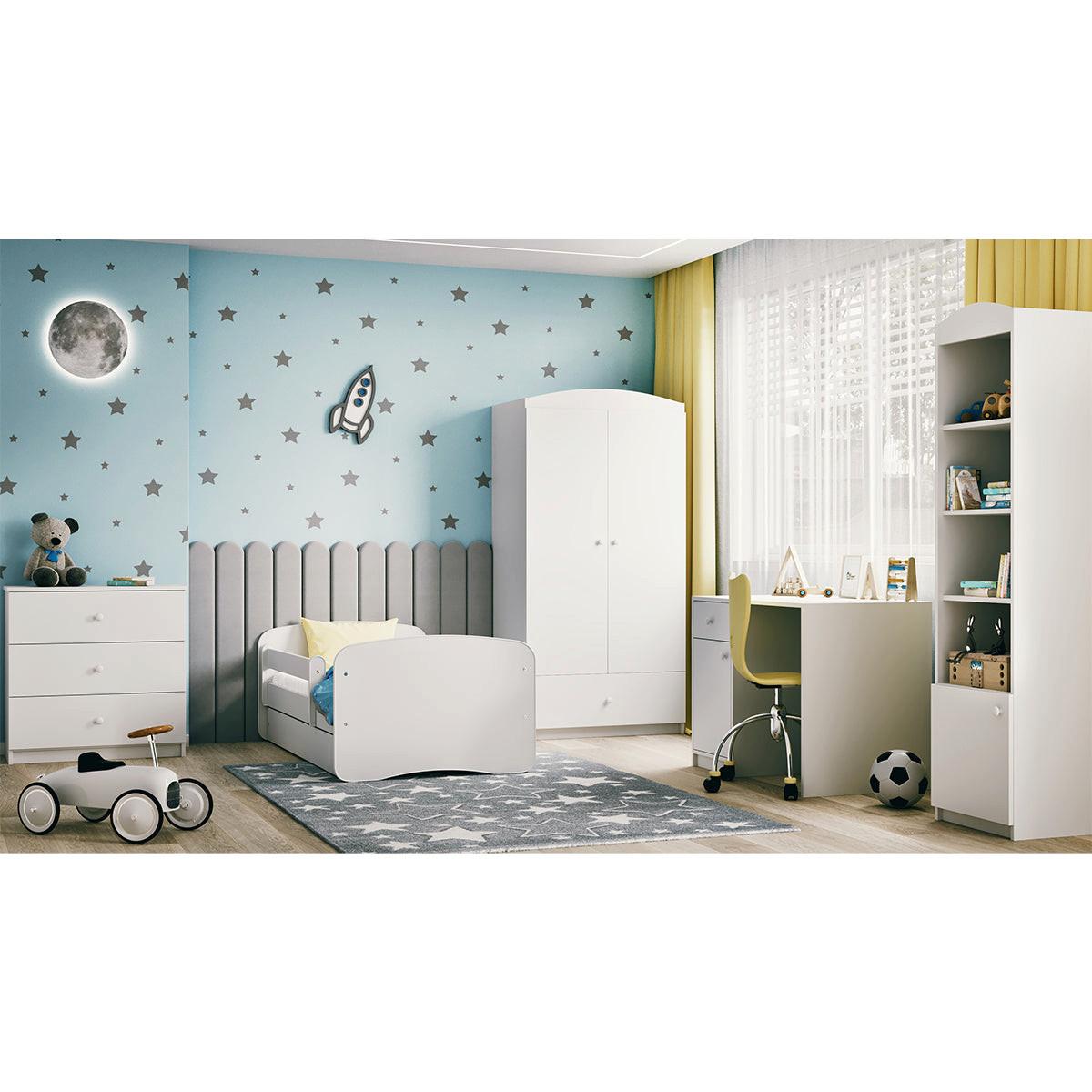 BETT Weiß - Weiß, Holzwerkstoff (80/180cm) - Petits-meubles