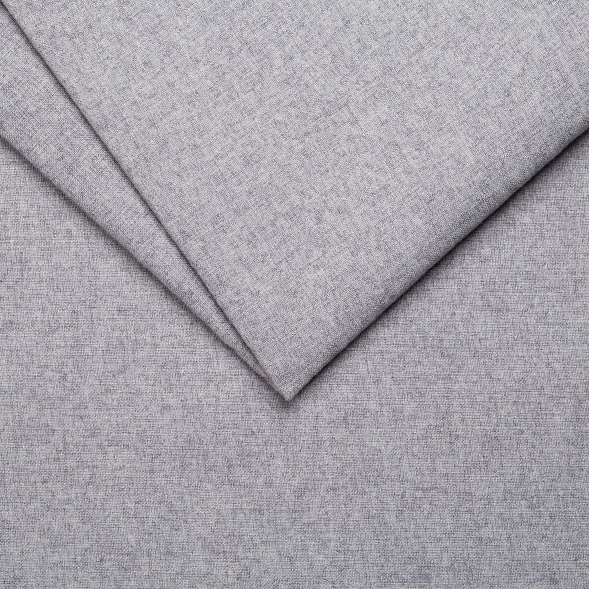 HOCKER Lorine Mikrofaser Grau - Grau, Textil (118/40/73cm) - S-Style Möbel