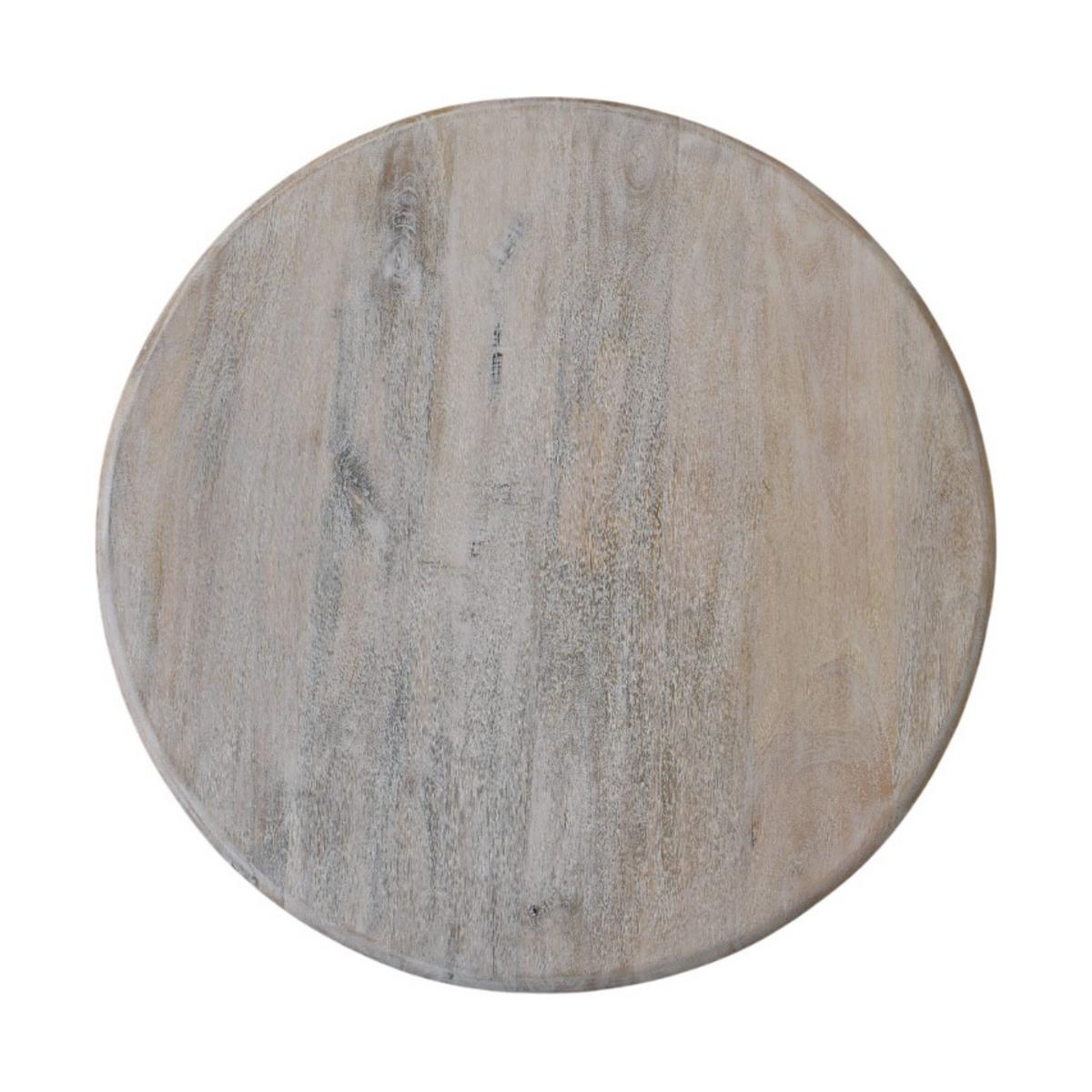 COUCHTISCH mit Salted-Oak-Finish, Platz auf der Oberfläche, grau - Braun/Grau, Holz (80/80/40cm) - Artisan Furniture