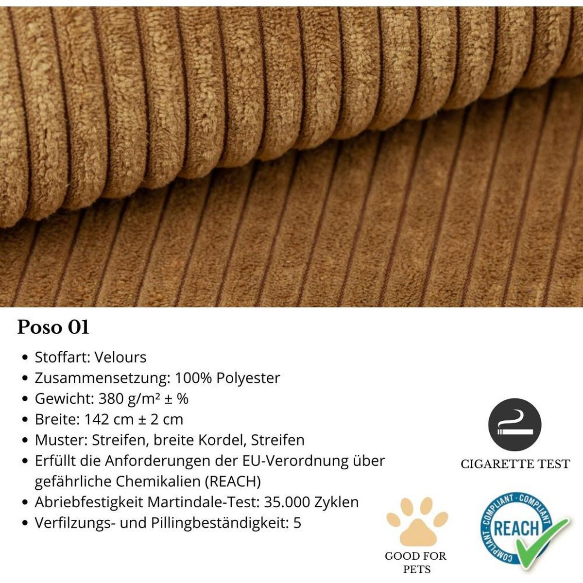 ECKSCHLAFSOFA Benny gelb rechts - Gelb/Schwarz, Kunststoff/Textil (271/185cm) - Beautysofa