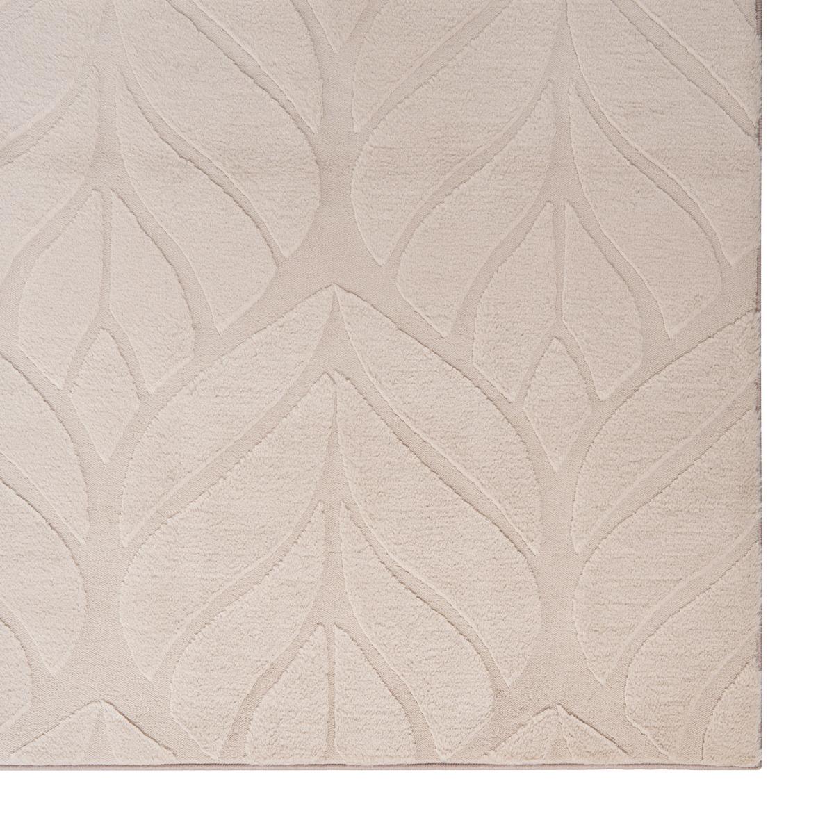 KUNSTFELLTEPPICH Beige 160/160 cm Mitchell - Beige, Kunststoff (160/160cm) - Beliani