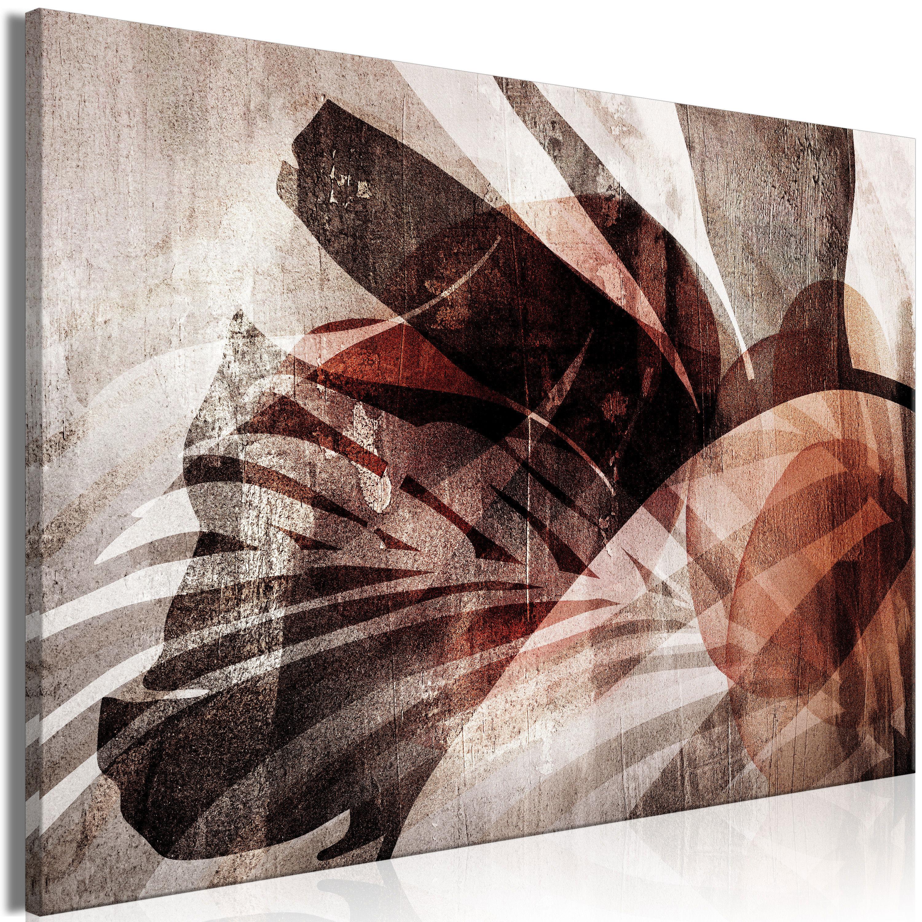 KUNSTDRUCK Grau 60/40 cm - Braun/Grau, Textil (60/40cm) - KUNSTLOFT