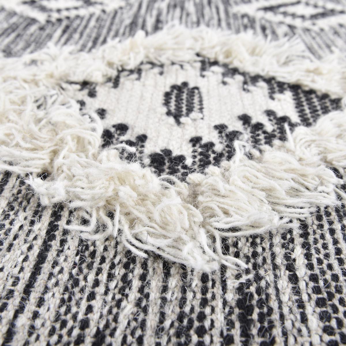 FLACHWEBETEPPICH Edler Kelim, modern 190x290 cm - Schwarz, Textil (190/290cm) - Rug and Roll