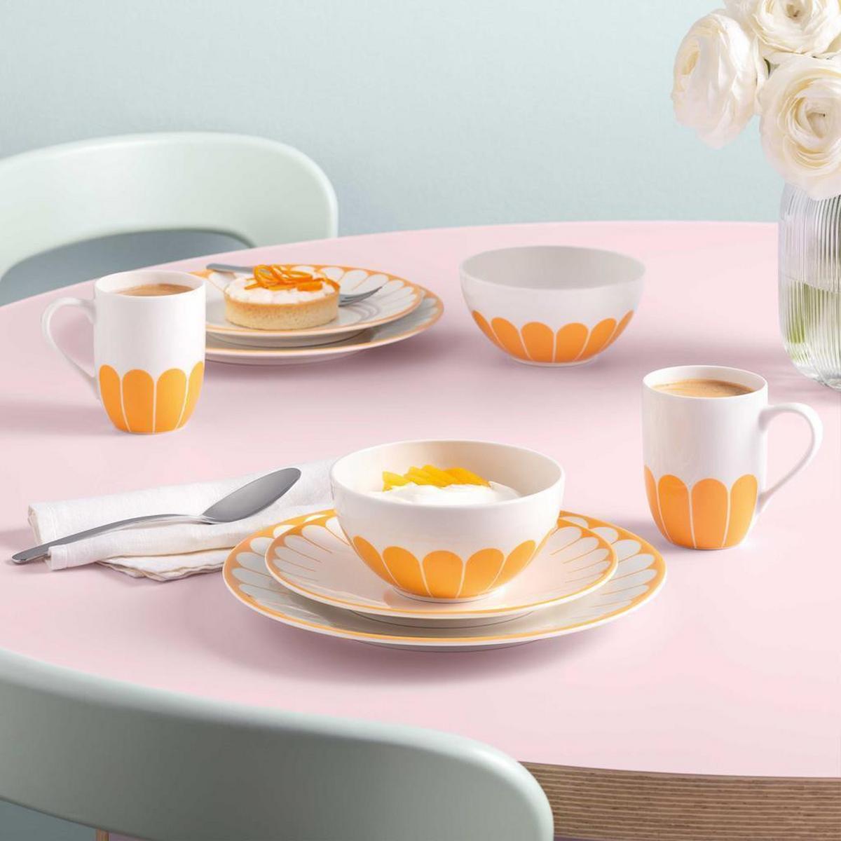 STARTER-SET Fleur Couleur Soleil 8-tlg. - Gelb, Keramik (2/2/2cm) - Villeroy & Boch
