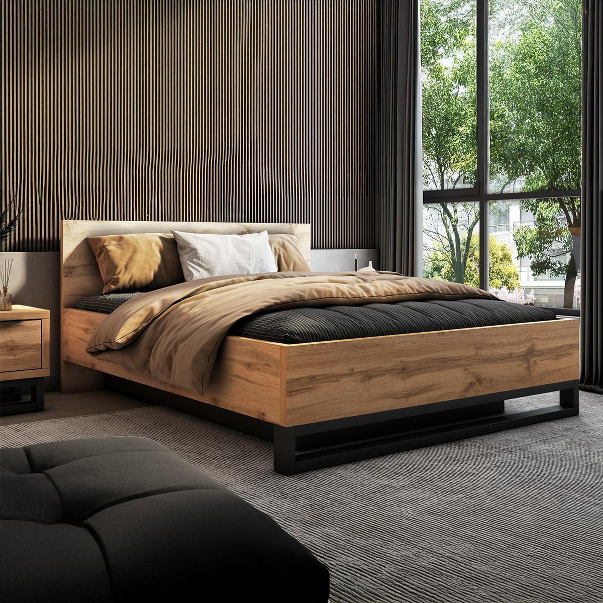 BOXBETT 160/200 Eden Holz - Braun, Holzwerkstoff (160/200cm) - Petits-meubles