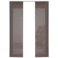 VORHANG 2ER SET HxB 245x60 cm Braun - Dunkelbraun, Textil (60/245cm) - Gardinenbox