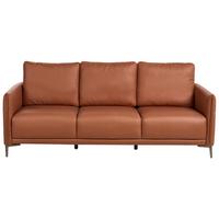 3-SITZER-SOFA Stoff Goldbraun Cilens - Goldfarben, Textil (212/93/73cm) - Beliani