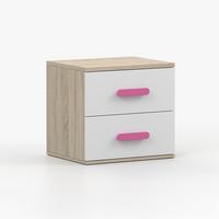 NACHTTISCH JONAS III 22, 55/51/44, 2 Schubladen, Sonoma-Eiche - Sonoma Eiche, Holzwerkstoff (55/44/51cm) - imoebel24