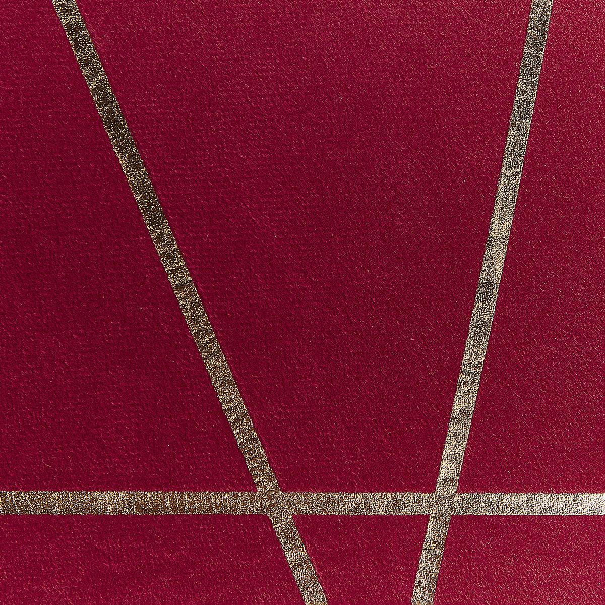 DEKOKISSEN 2er-Set Rot 45/45 cm Pinus - Rot, Textil (45/45cm) - Beliani