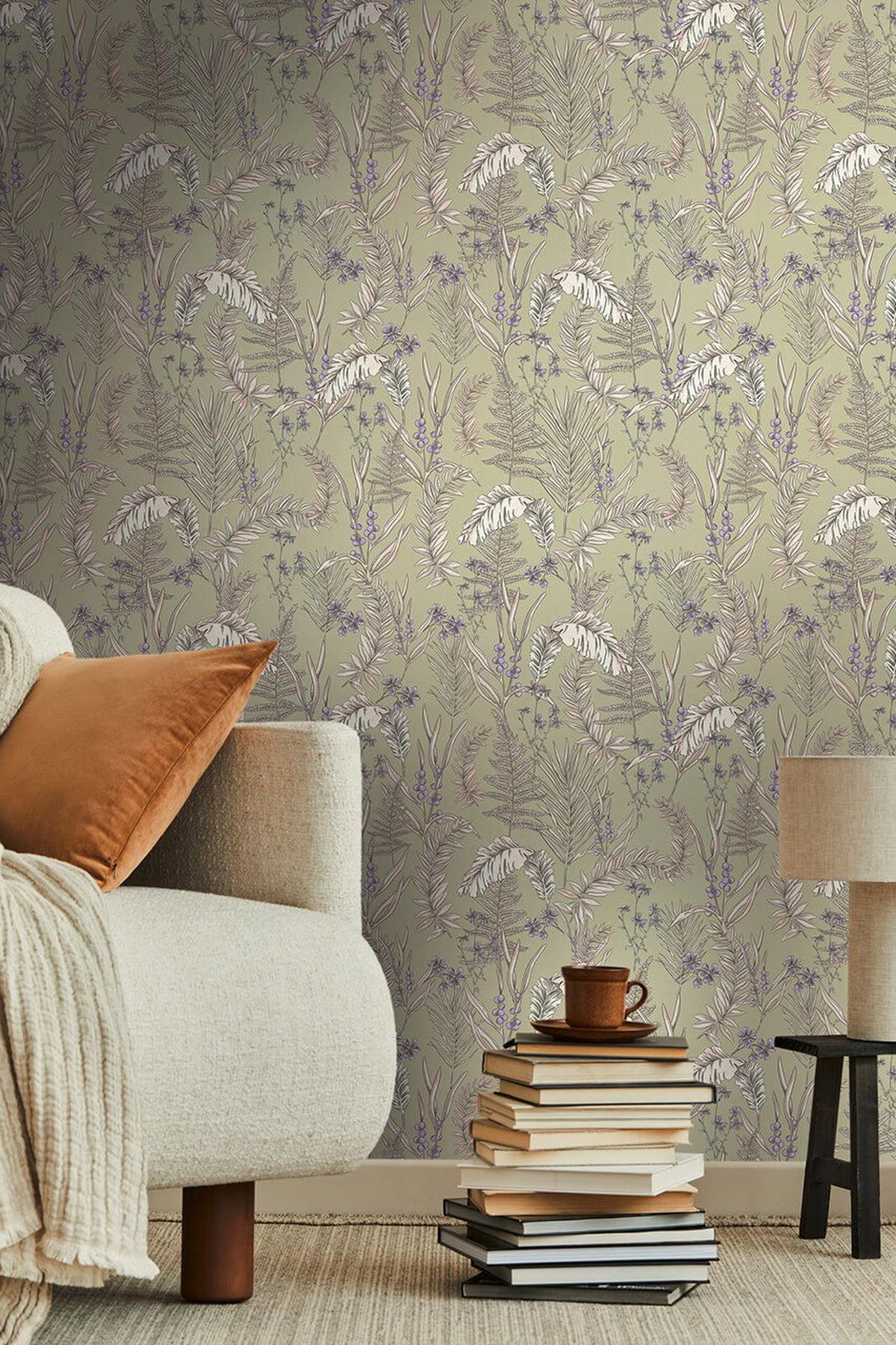 VLIESTAPETE Grün 53/1005 cm - Grün, Textil (53/1cm) - KUNSTLOFT