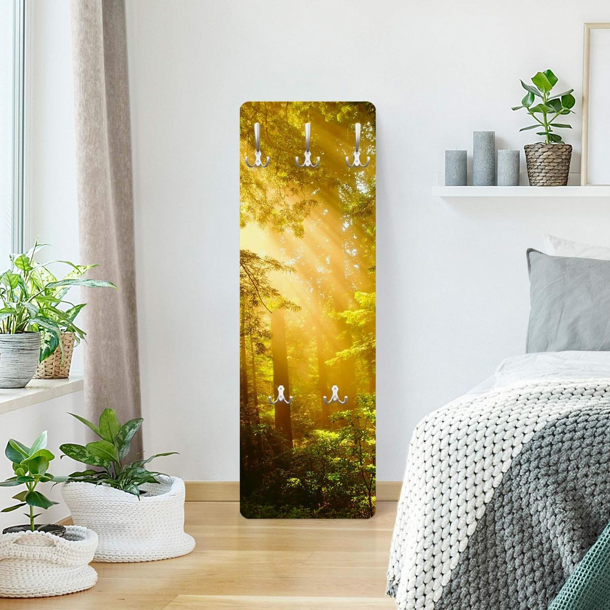 WANDGARDEROBE - Morgengold Gelb 34/105 cm - Gelb, Holzwerkstoff (34/105/1.6cm) - Bilderwelten