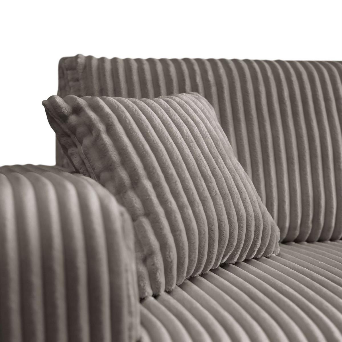 ECKSOFA MOVE mit Schlaffunktion und Bettkasten, Tilia 11 - Hellbraun, Textil (247/143cm) - Lookway