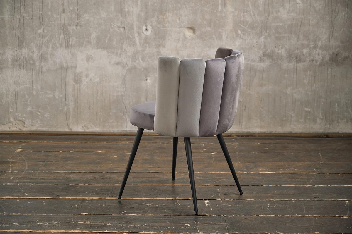 ESSZIMMERSTUHL JADA Grau Velvet - Grau, Kunststoff/Textil (59/86/55cm) - KAWOLA