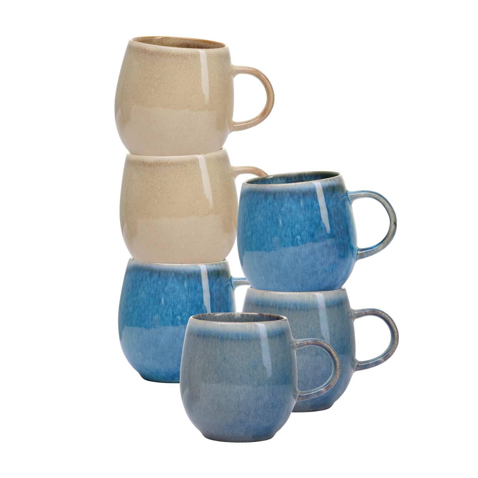 HENKELBECHER Estoril blau 470 ml 6er Set - Blau, Keramik (0.47L) - Ritzenhoff Breker