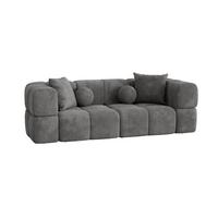 SOFA 3-sitzer Vega - Grau, Holzwerkstoff/Textil (250/77/103cm) - Fun Möbel