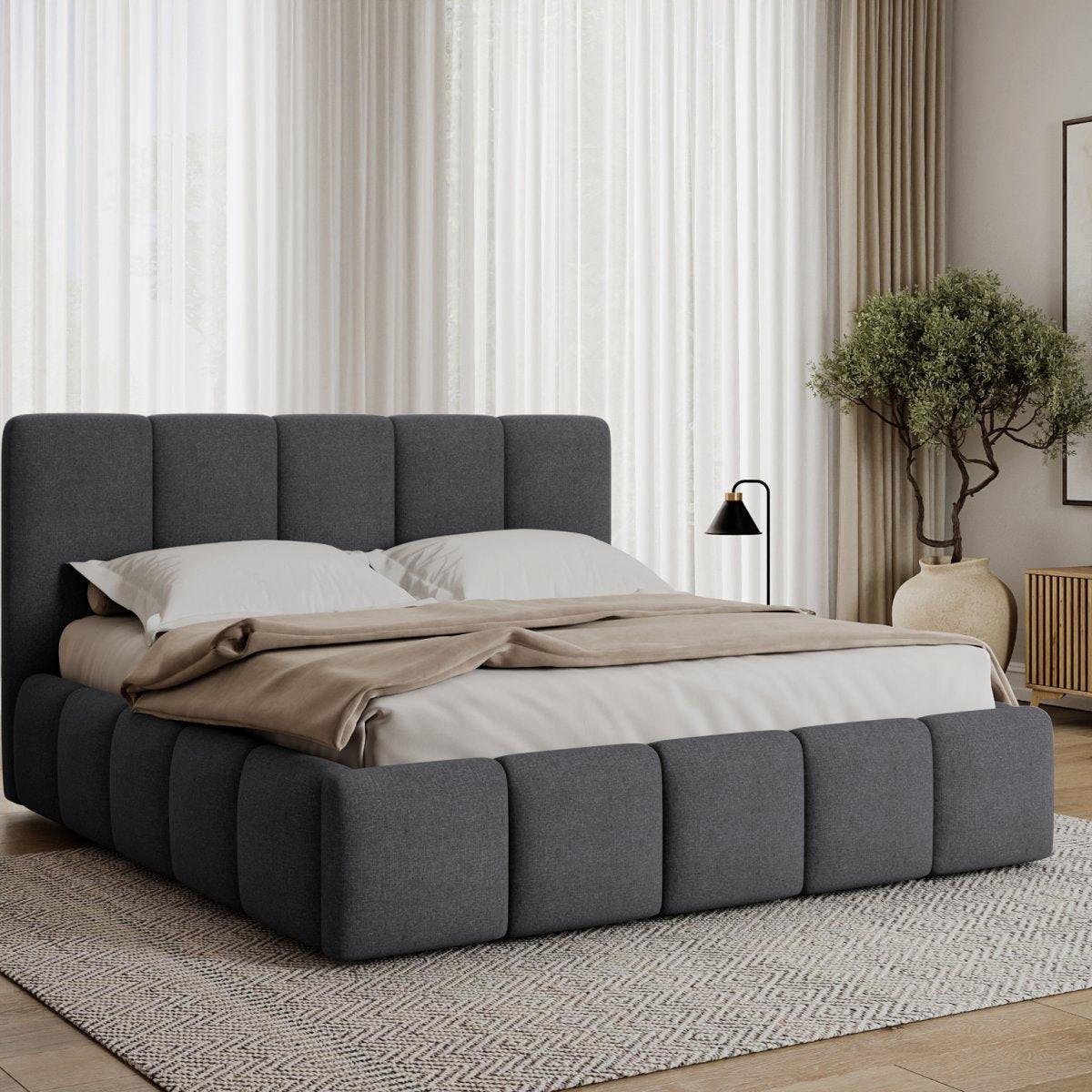 BOXBETT 180/200 Klaus Grau - Grau, Holz (180/200cm) - Petits-meubles