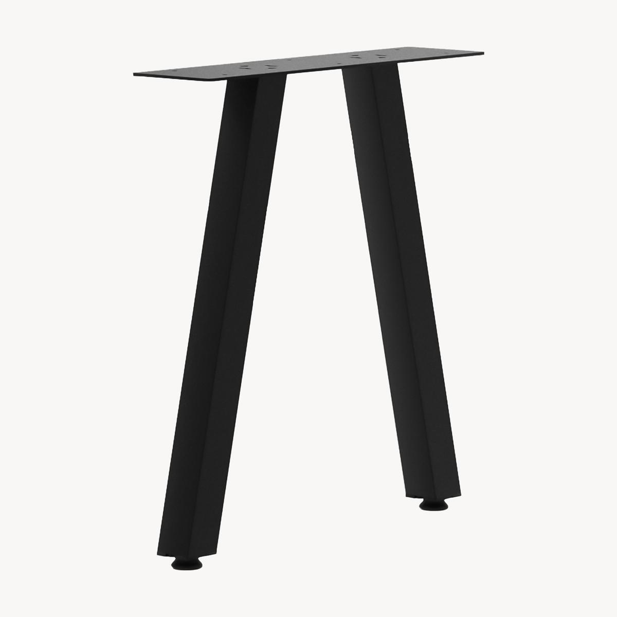 TISCHGESTELL-SET 2 TLG. Heustreu - Schwarz, Metall (40/45/12cm) - [en.casa]