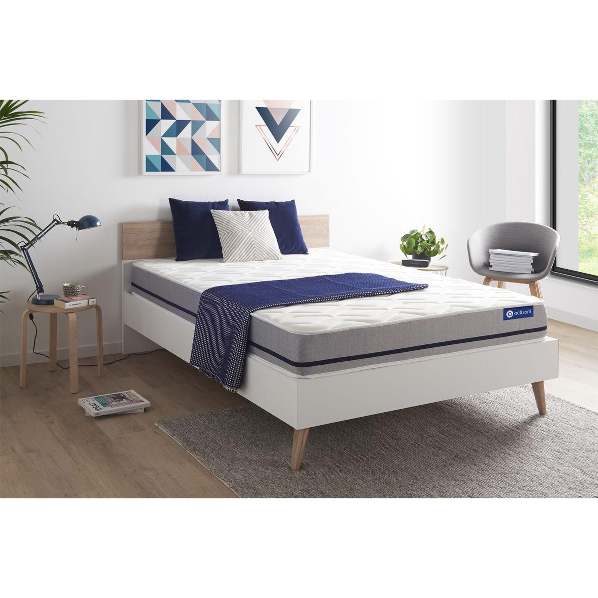 MATRATZE Actilatex soft Latex und Memory-Schaum 130 x 200 cm h2 - Weiß, Textil (130/200cm) - ACTISOM