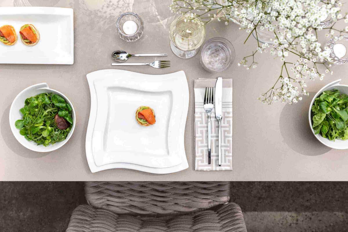 BASIC-SET NewWave weiß 6-tlg. - Weiß, Keramik (2/2/2cm) - Villeroy & Boch