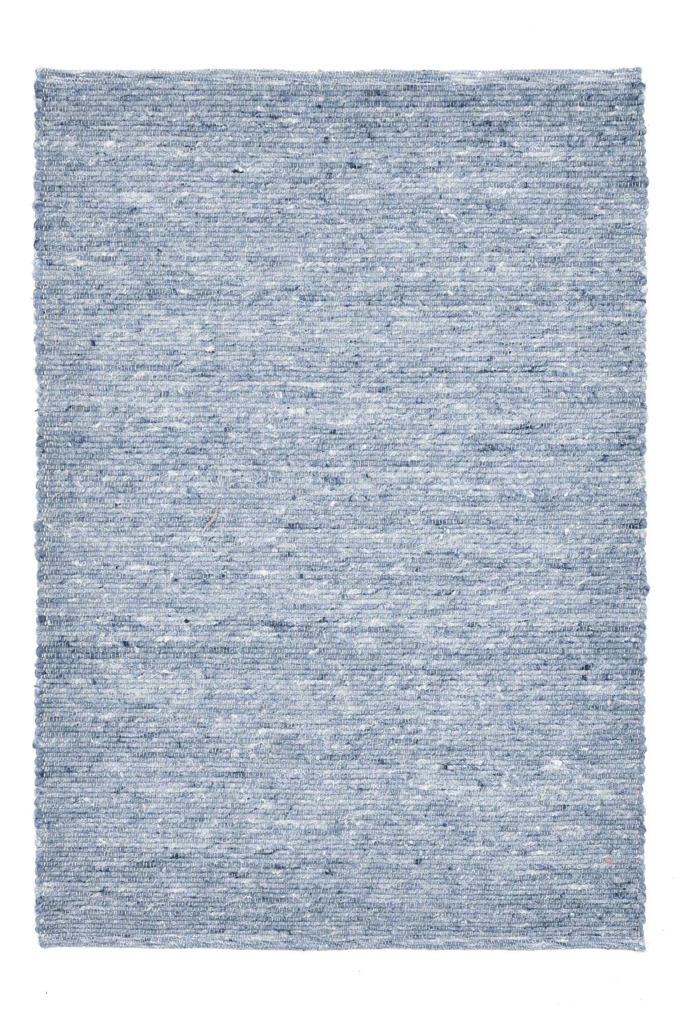 HANDWEBTEPPICH Alm-Freude 60x90 cm - Blau, Textil (60/90cm) - THEKO