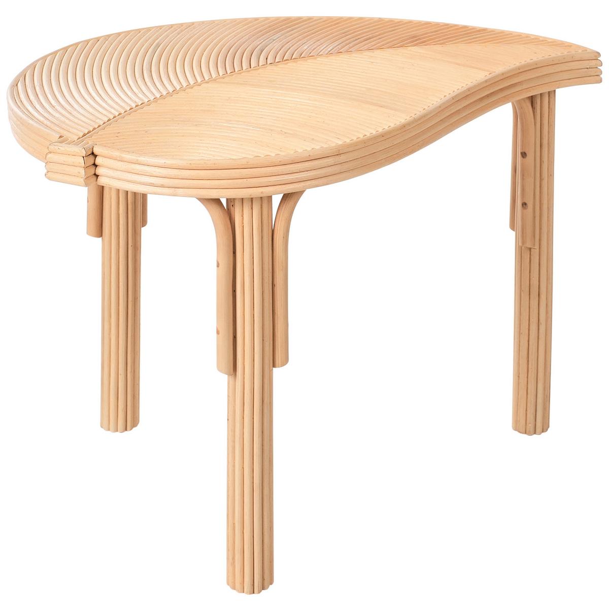 COUCHTISCH 2er-Set Rattan Naturfarben - Naturfarben, Naturmaterialien (48/70/44cm) - Beliani