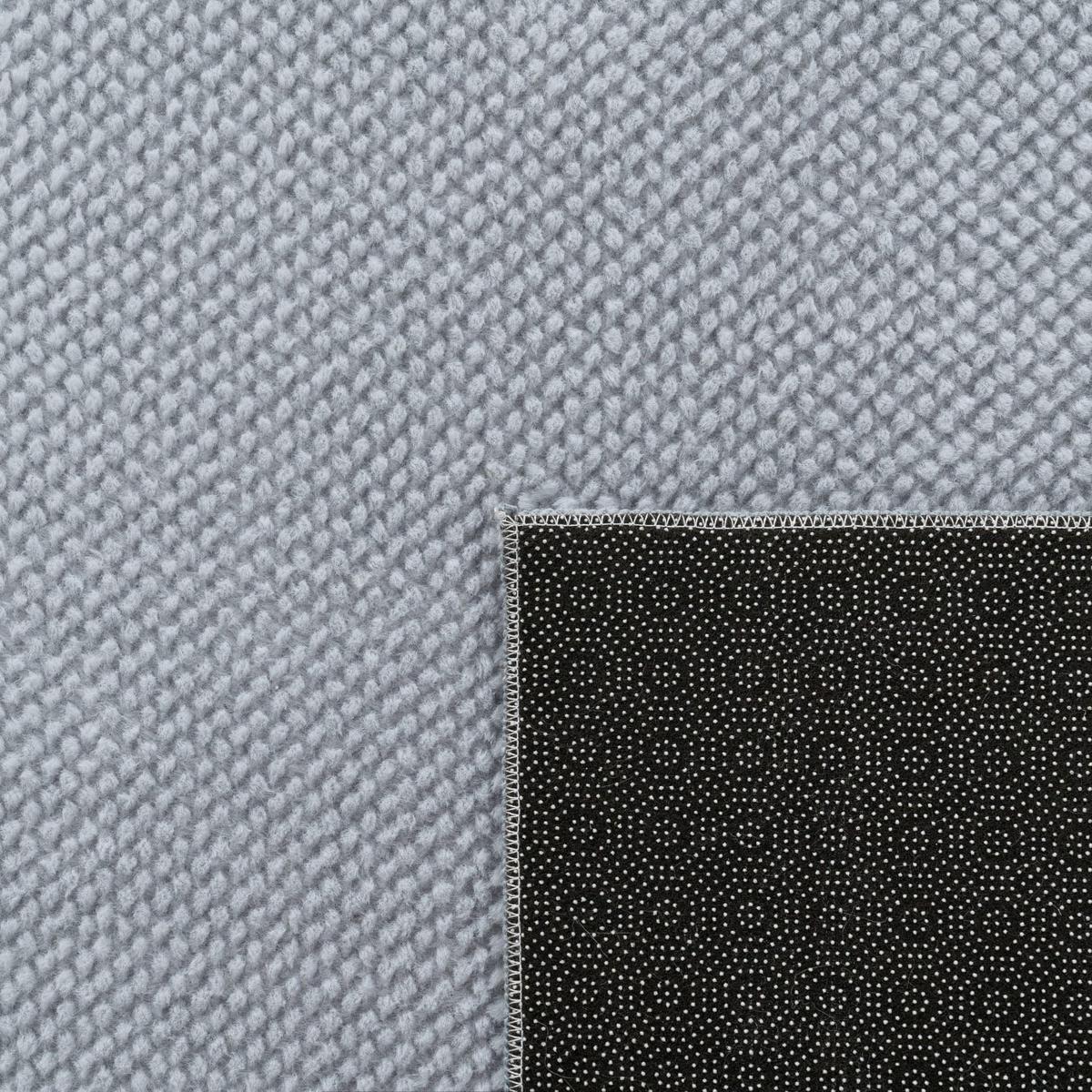 KURZFLORTEPPICH, einfarbig, Florhöhe 12 mm, Grau, 120 x 160 cm - Grau, Textil (160/120cm) - KADIMA DESIGN
