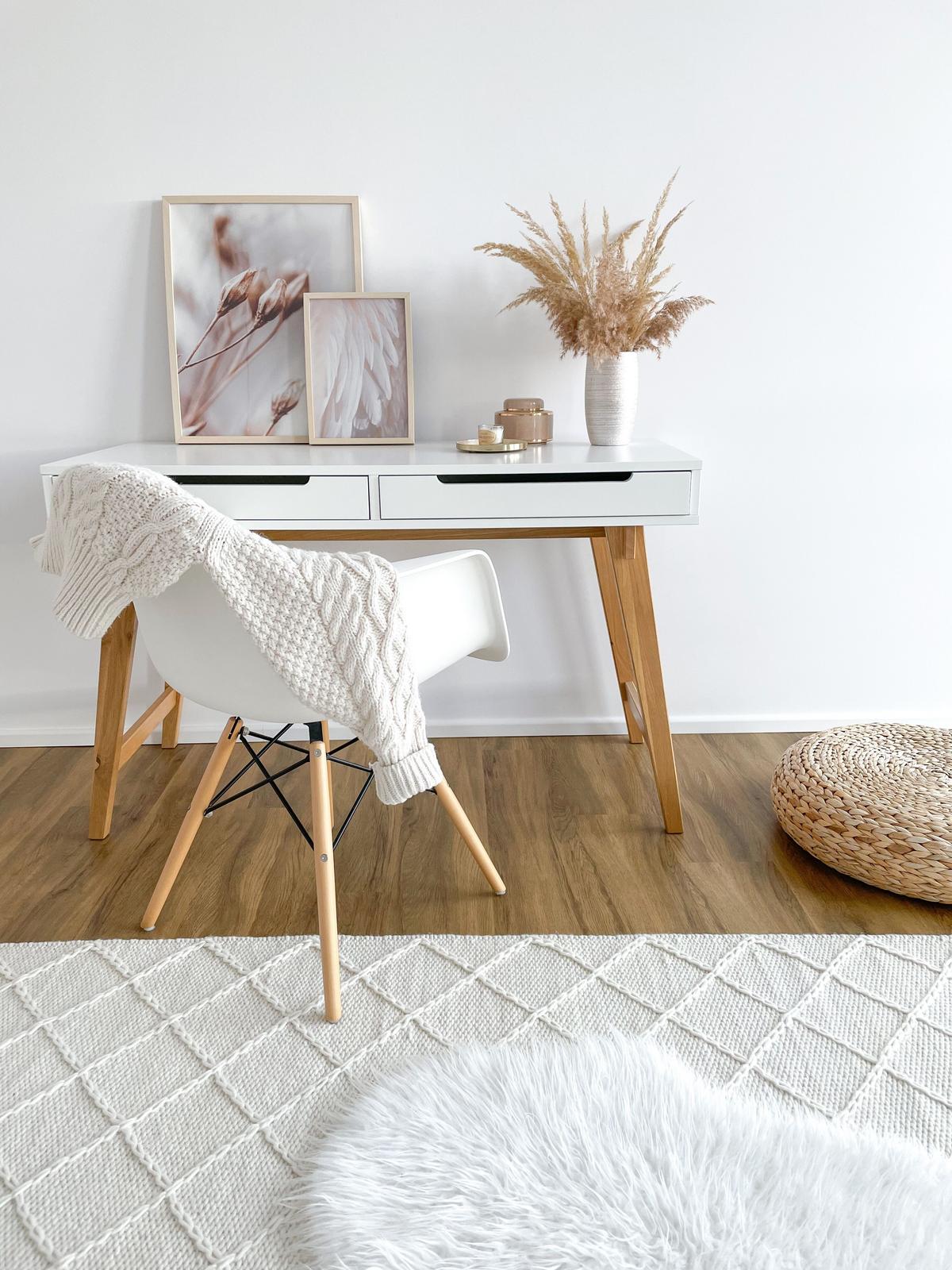 KURZFLOR-TEPPICH Ellek 200/140 cm - Weiß, Textil (140/200cm) - Beliani