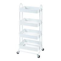 SERVIERWAGEN Pyhäntä - Weiß, Metall (46/103.5/35cm) - [en.casa]