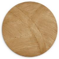 WANDBILD Struktur - Natur - Kunst - Rattan Deko Wohnzimmer 30x30 cm - Naturfarben, Kunststoff (30/30cm) - MuchoWow
