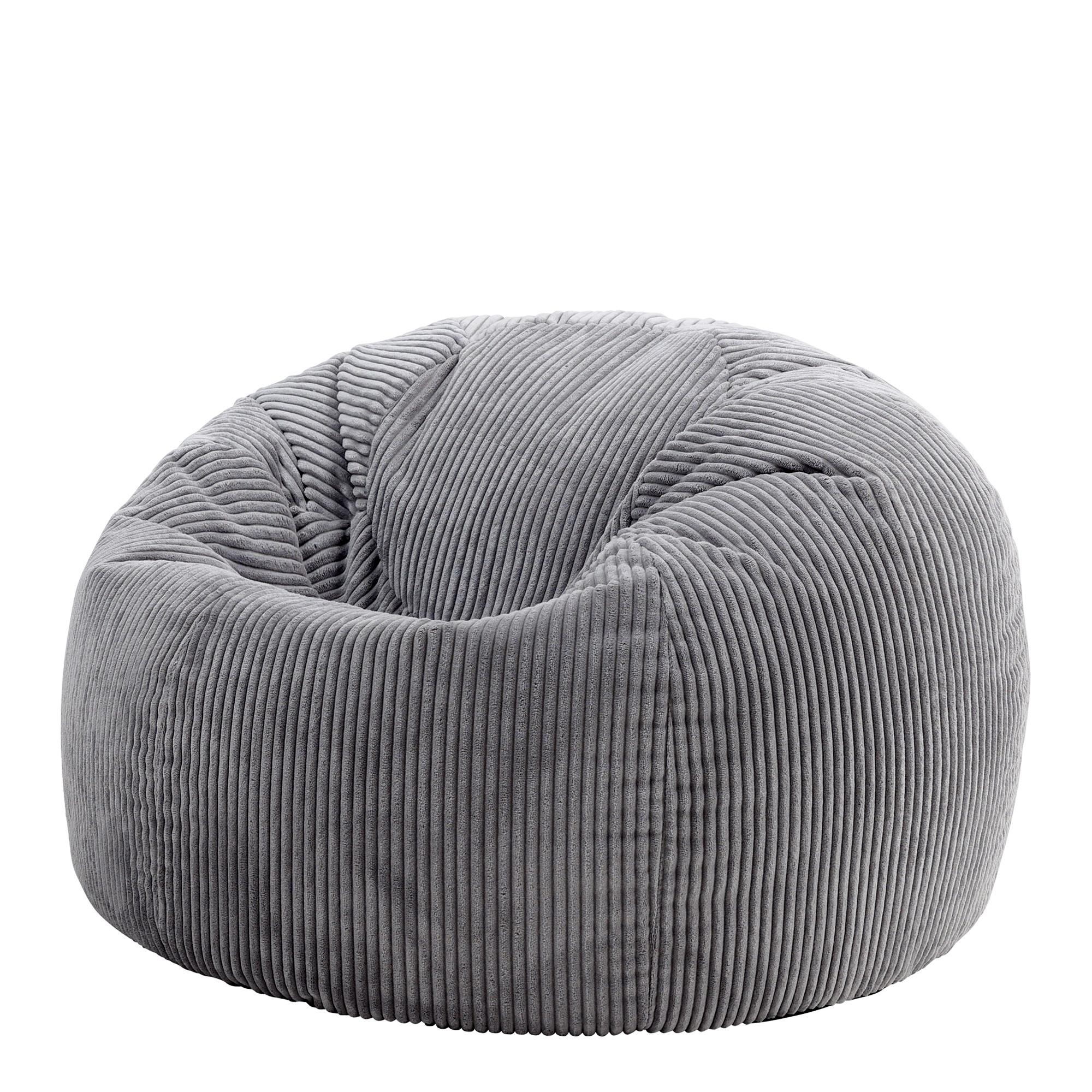 SITZSACK Klassisch Kingston, Cord - Anthrazit, Textil (85/50/85cm) - icon