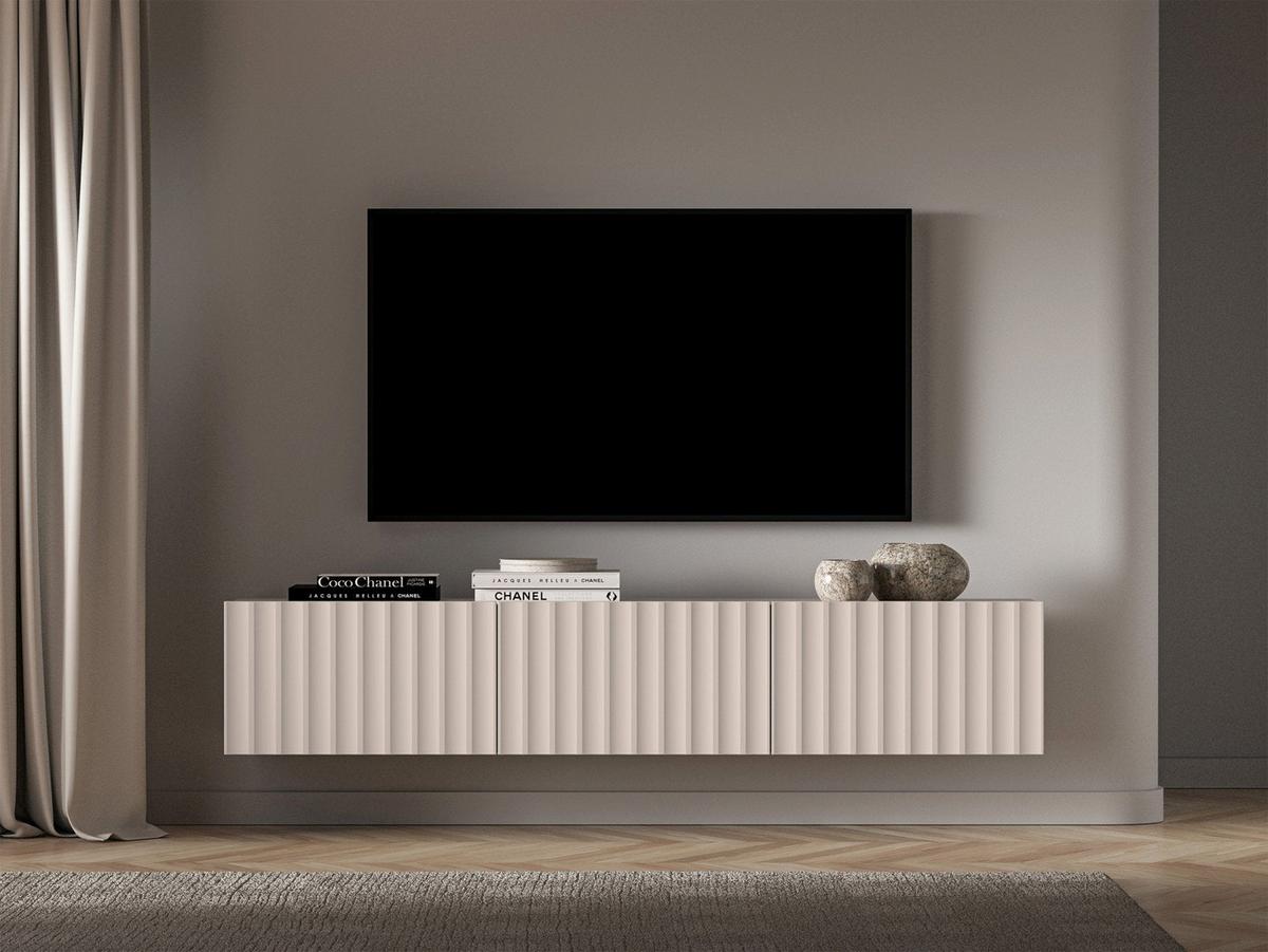 TV-HÄNGEBOARD Derriva Hellbeige 170 cm - Ecru/Beige, Holzwerkstoff (169.8/31.7/37cm) - Selsey